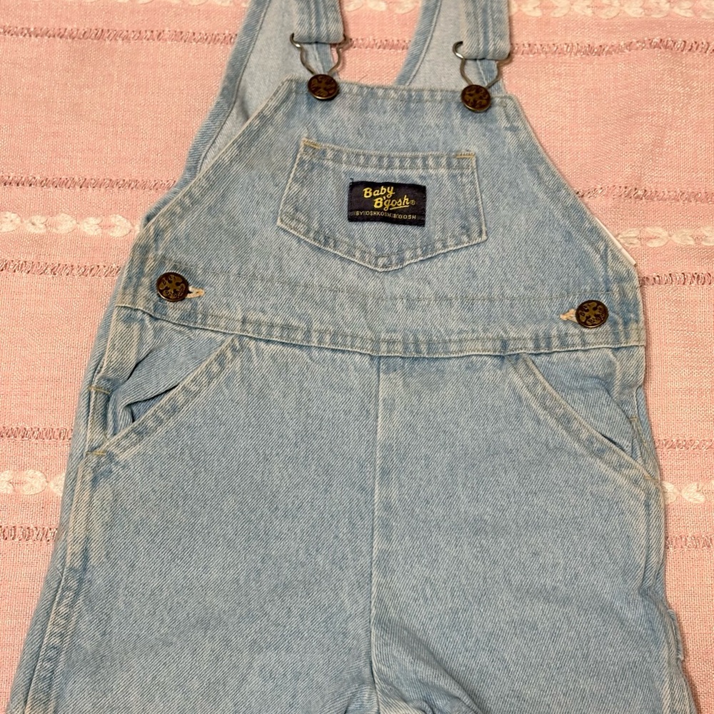 Vintage Light Blue Denim Overalls
